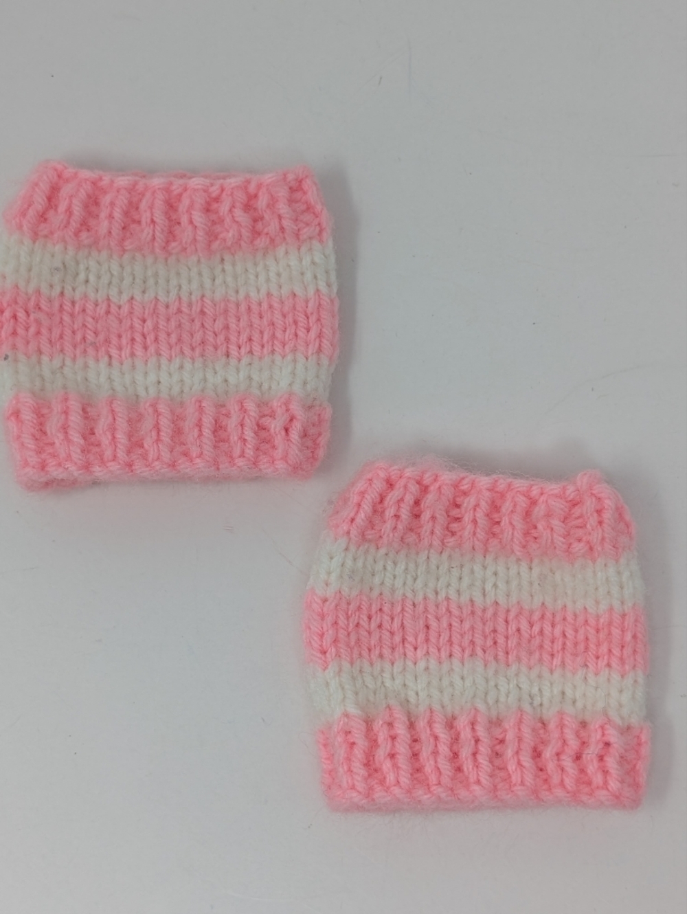 Homemade Leg Warmers Cabbage Patch Kid Doll Size Vintage Knit